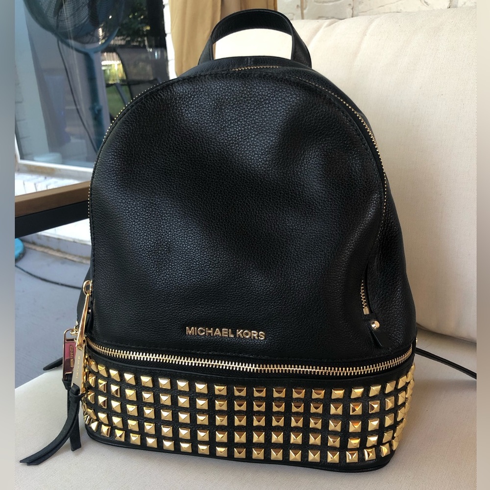 Black Micheal Kors backpack